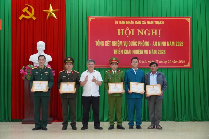 Nam Trạch: Triển khai nhiệm vụ quốc phòng-an ninh năm 2026