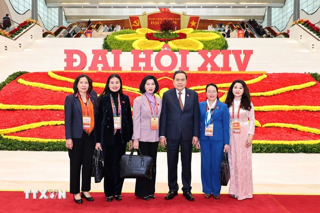 Chủ tịch Quốc hội Trần Thanh Mẫn và các đại biểu dự phiên thảo luận chiều 21/1. (Ảnh: TTXVN)