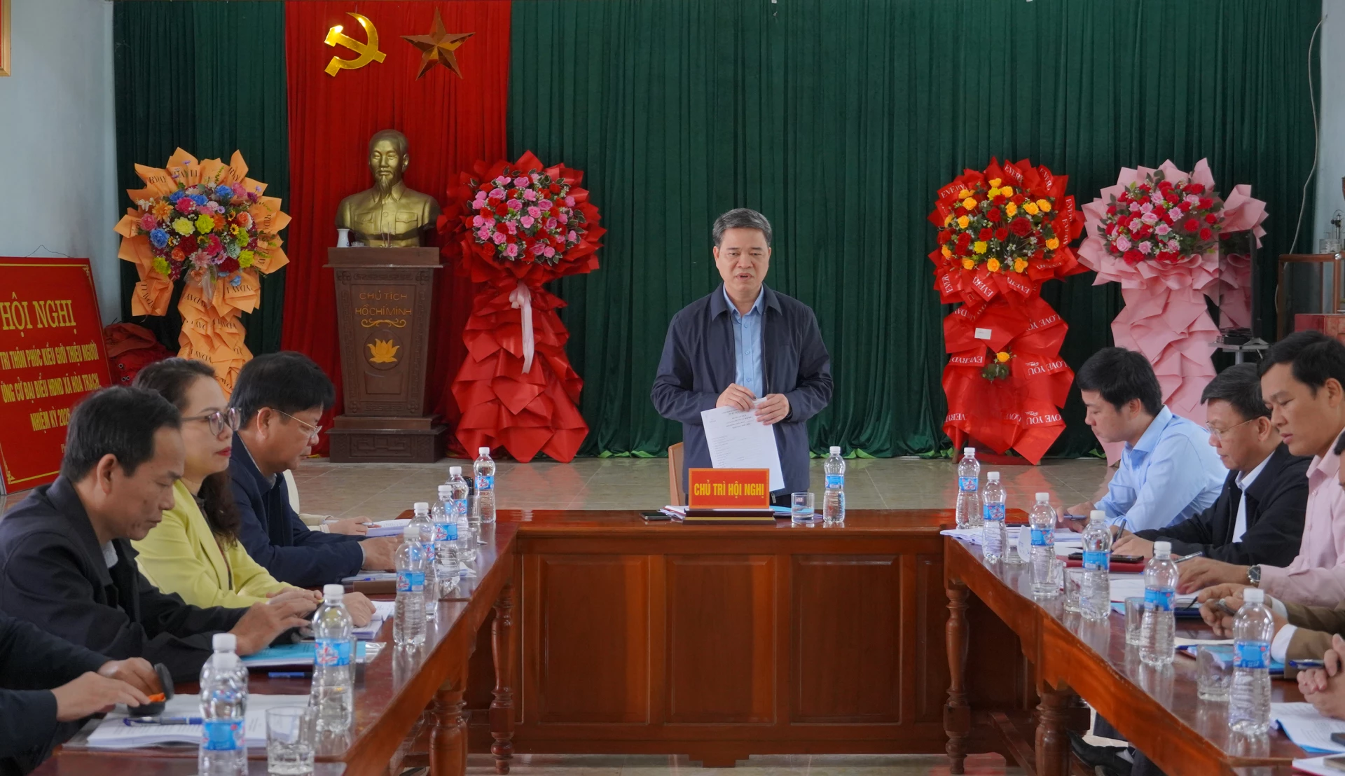 Đồng chí Nguyễn Văn Khởi, Trưởng Ban Pháp chế HĐND tỉnh phát biểu kết luận buổi giám sát- Ảnh: N.H