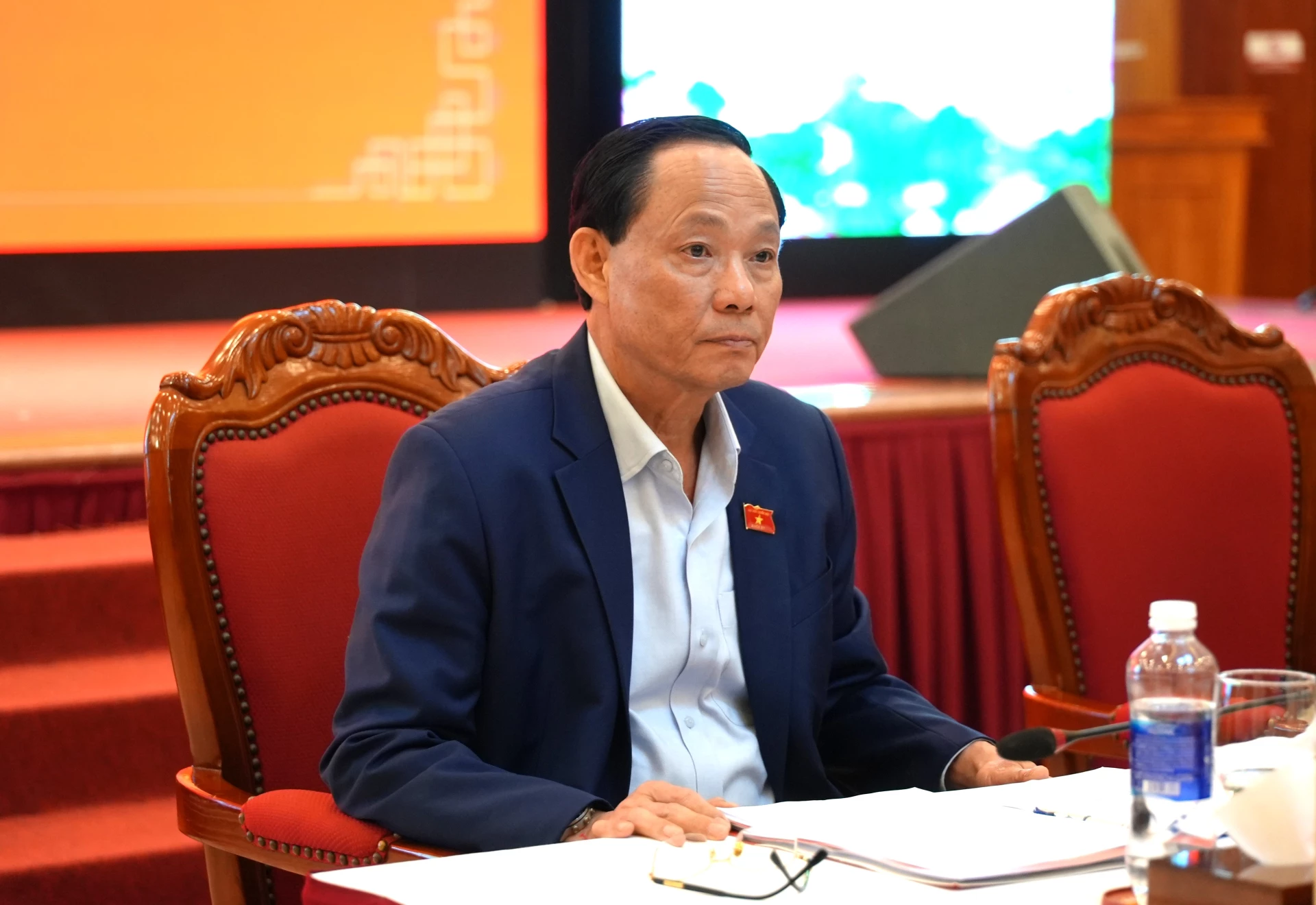 Đồng chí Thượng tướng Trần Quang Phương, Phó Chủ tịch Quốc hội chủ trì buổi giám sát, kiểm tra - Ảnh: Trung Đức