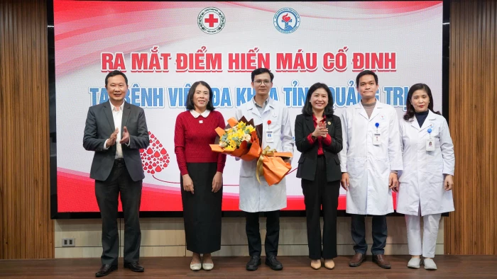 Khai trương điểm hiến máu cố định tại Bệnh viện đa khoa tỉnh Quảng Trị