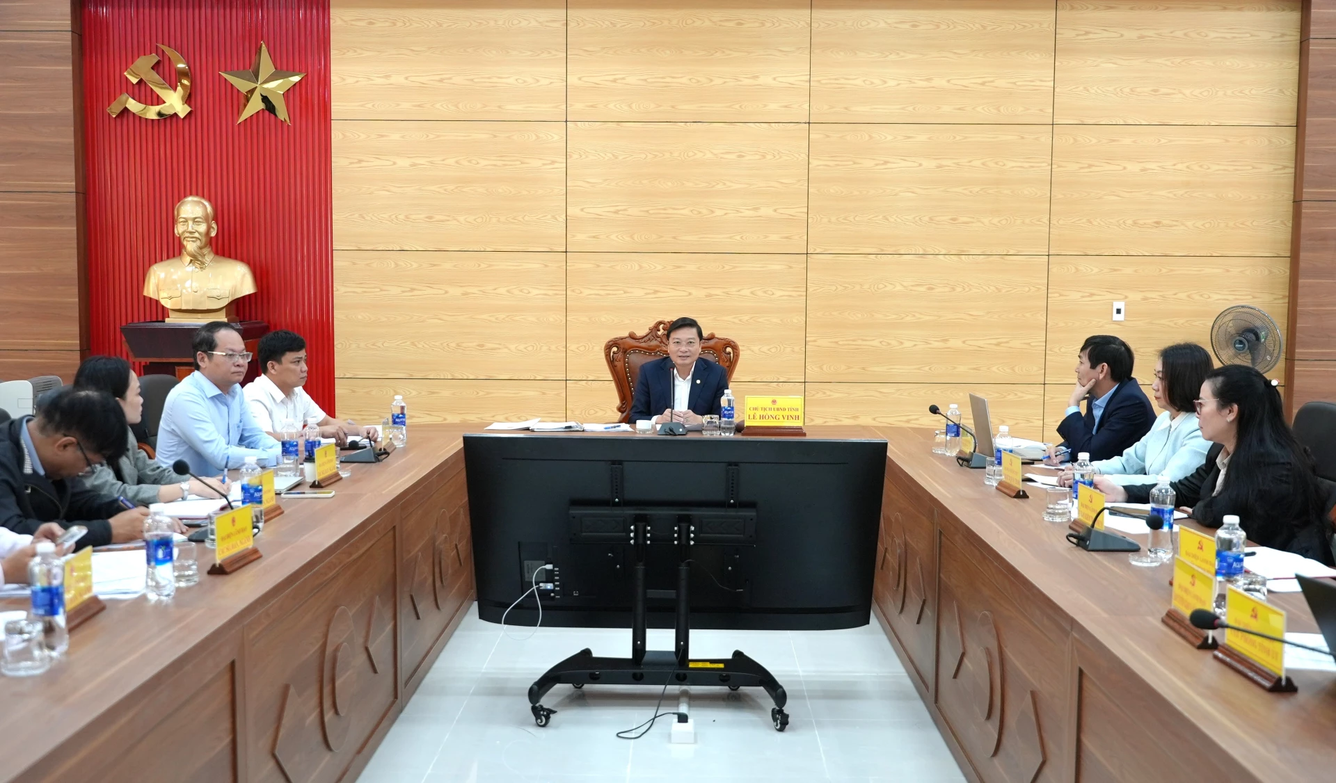 Quang cảnh phiên tiếp công dân của đồng chí Lê Hồng Vinh, Chủ tịch UBND tỉnh - Ảnh: Trung Đức