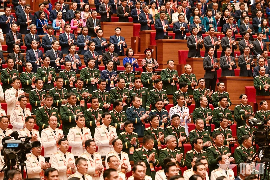 Các đại biểu tham dự Đại hội Đảng lần thứ XIV.