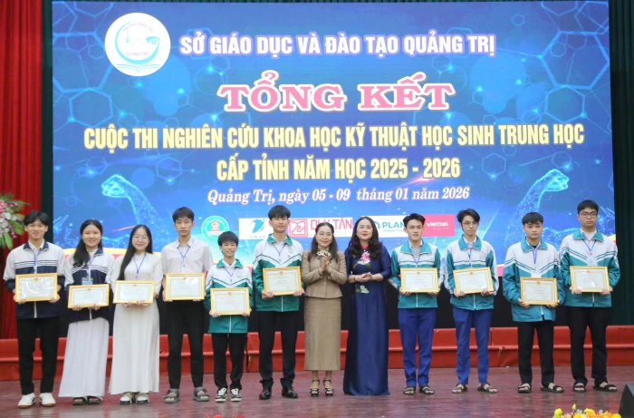 120 dự án đoạt giải Cuộc thi Nghiên cứu khoa học kỹ thuật cấp tỉnh dành cho học sinh trung học