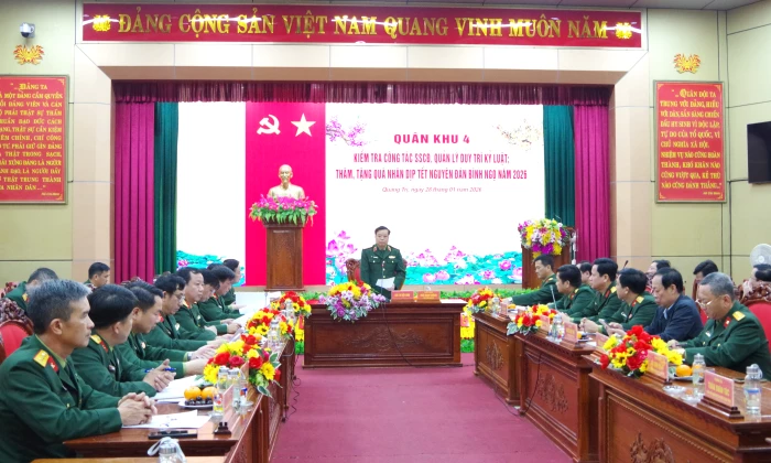 Quân khu 4: Kiểm tra công tác sẵn sàng chiến đấu trên địa bàn tỉnh