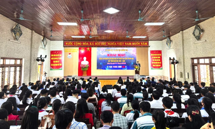 Khai mạc Cuộc thi Nghiên cứu khoa học, kỹ thuật học sinh trung học cấp tỉnh, năm học 2025-2026