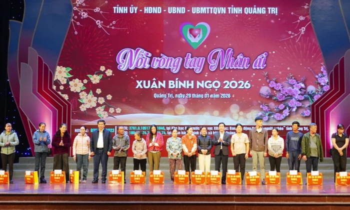 Hơn 56 tỉ đồng ủng hộ người nghèo đón Tết Nguyên đán Bính Ngọ 2026