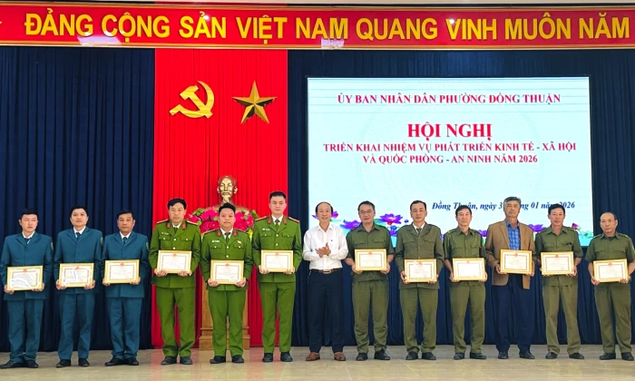 Phường Đồng Thuận triển khai nhiệm vụ năm 2026