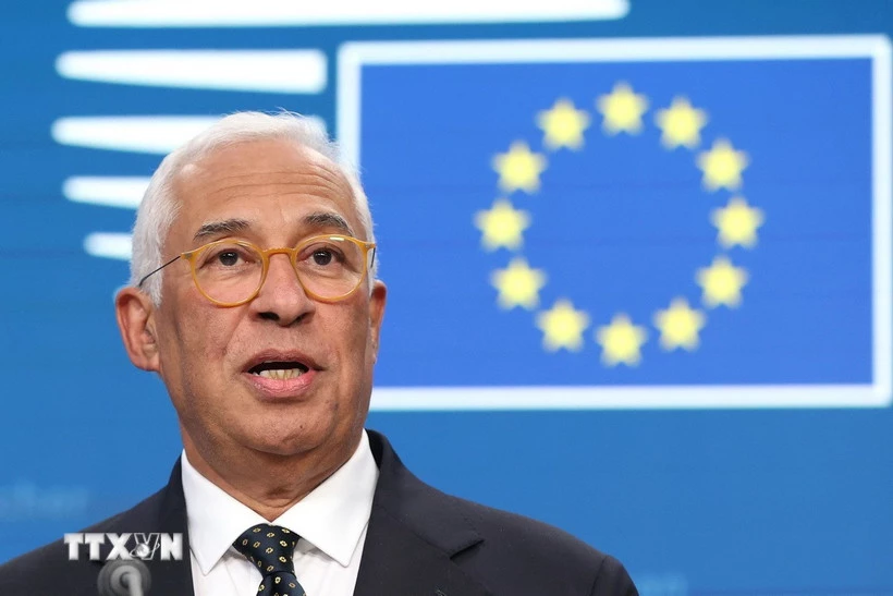 Chủ tịch Hội đồng châu Âu Antonio Costa. (Ảnh: THX/TTXVN)