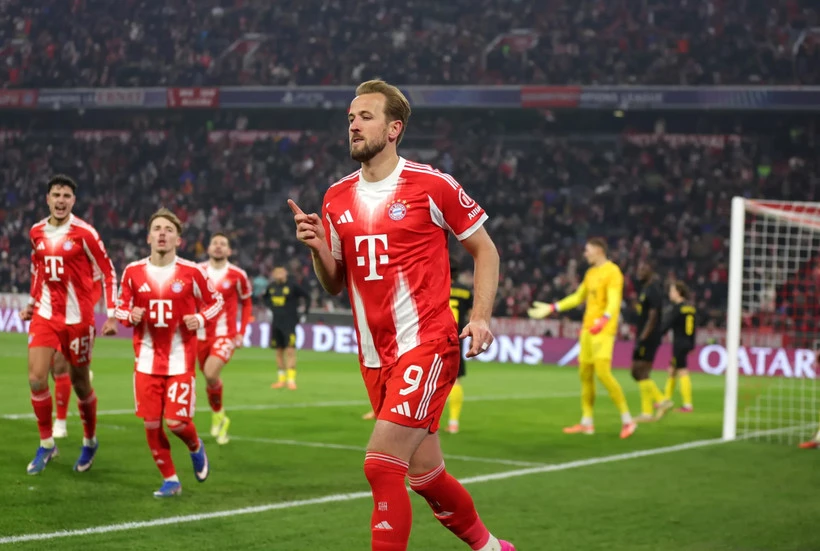 Harry Kane đưa Bayern Munich vào vòng 1/8 Champions League. (Nguồn: Getty Images)