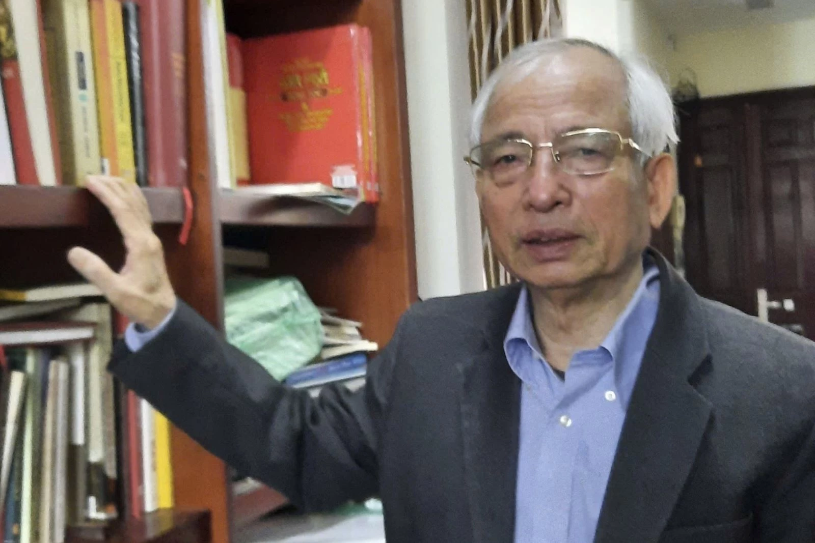 PGS.TS Phạm Duy Đức, nguyên Viện trưởng Viện Văn hóa và Phát triển, Học viện Chính trị quốc gia Hồ Chí Minh đề xuất Nhà nước cần có những cơ chế mang tính đột phá, đồng bộ và lâu dài, cần đổi mới mạnh mẽ tư duy và hệ tiêu chí đánh giá phát triển. Ảnh: Diệu Thúy/TTXVN