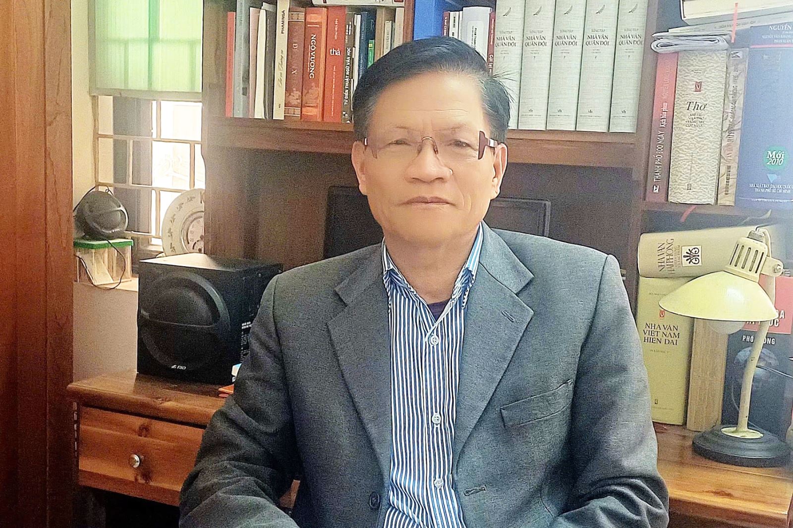 Nhà thơ Đinh Thường, Hội Nhà văn Hải Phòng nhìn nhận: Việt Nam hiện sở hữu lực lượng lao động trẻ, sáng tạo, năng động, có khả năng tiếp cận nhanh với công nghệ mới và xu hướng toàn cầu. Ảnh: Diệu Thúy - TTXVN