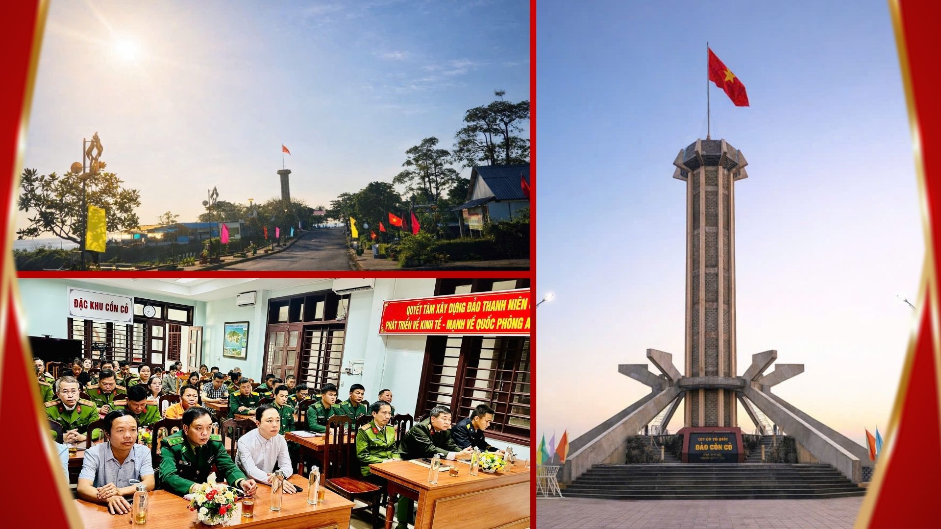 Đặc khu Cồn Cỏ rực rỡ cờ, hoa chào mừng Đại hội XIV của Đảng