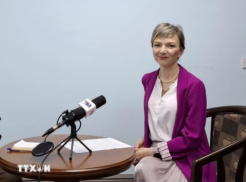 Tiến sĩ Julia Roknifard. (Ảnh: Thành Trung/TTXVN)