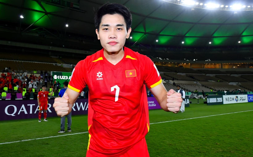 Tiền đạo Đình Bắc giành danh hiệu Vua phá lưới Vòng chung kết U23 châu Á 2026 với 4 bàn thắng. (Ảnh: afc)
