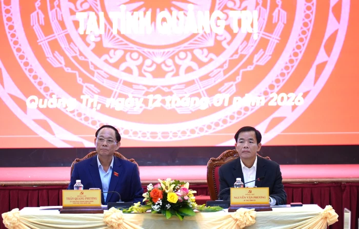 Đoàn giám sát, kiểm tra của Ủy ban Thường vụ Quốc hội làm việc với tỉnh Quảng Trị