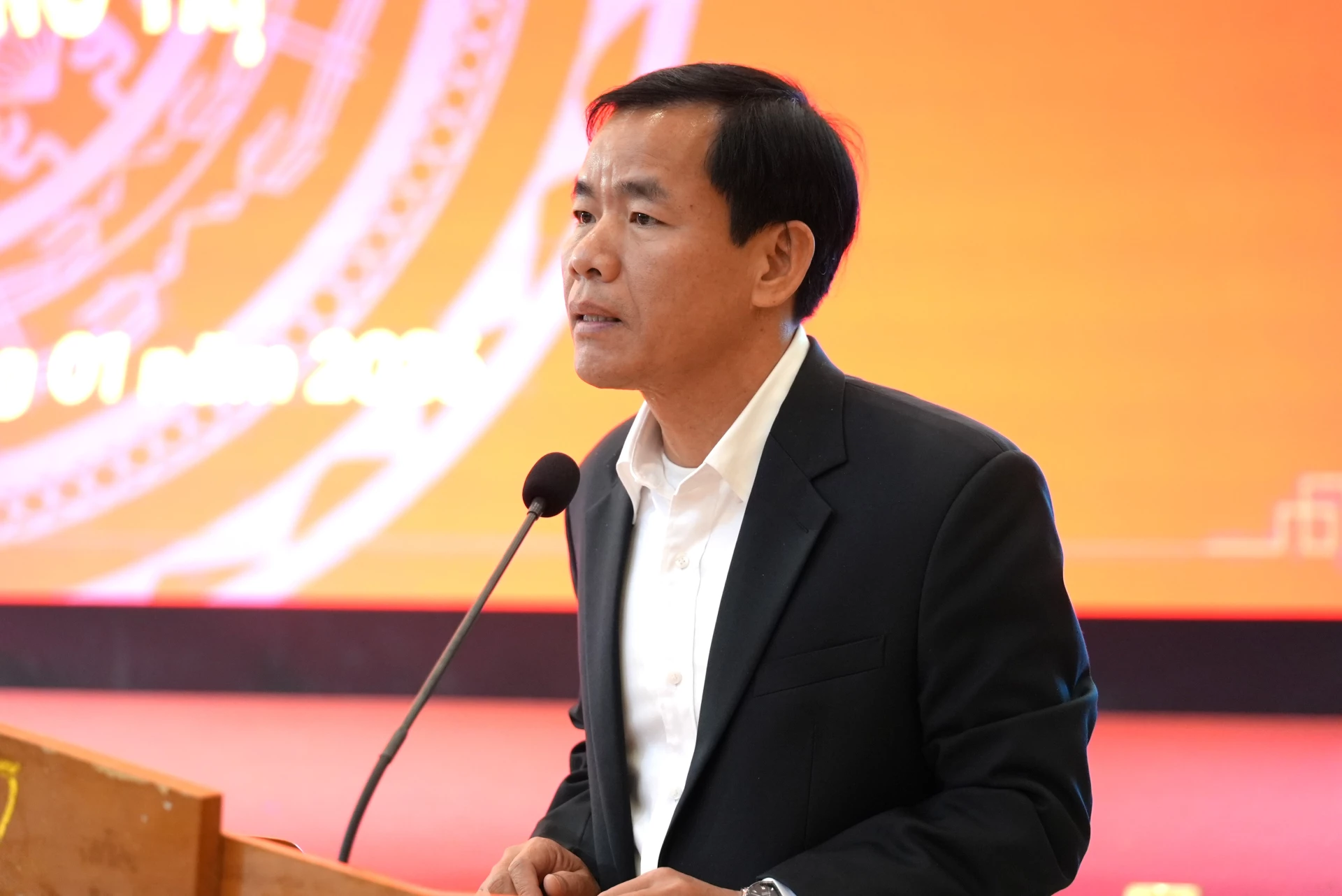 Đồng chí Nguyễn Văn Phương, Bí thư Tỉnh ủy khẳng định tỉnh Quảng Trị sẽ nỗ lực, quyết tâm để tổ chức bầu cử ĐBQH khóa XVI và đại biểu HĐND các cấp, nhiệm kỳ 2026 -2031 thành công - Ảnh: Trung Đức