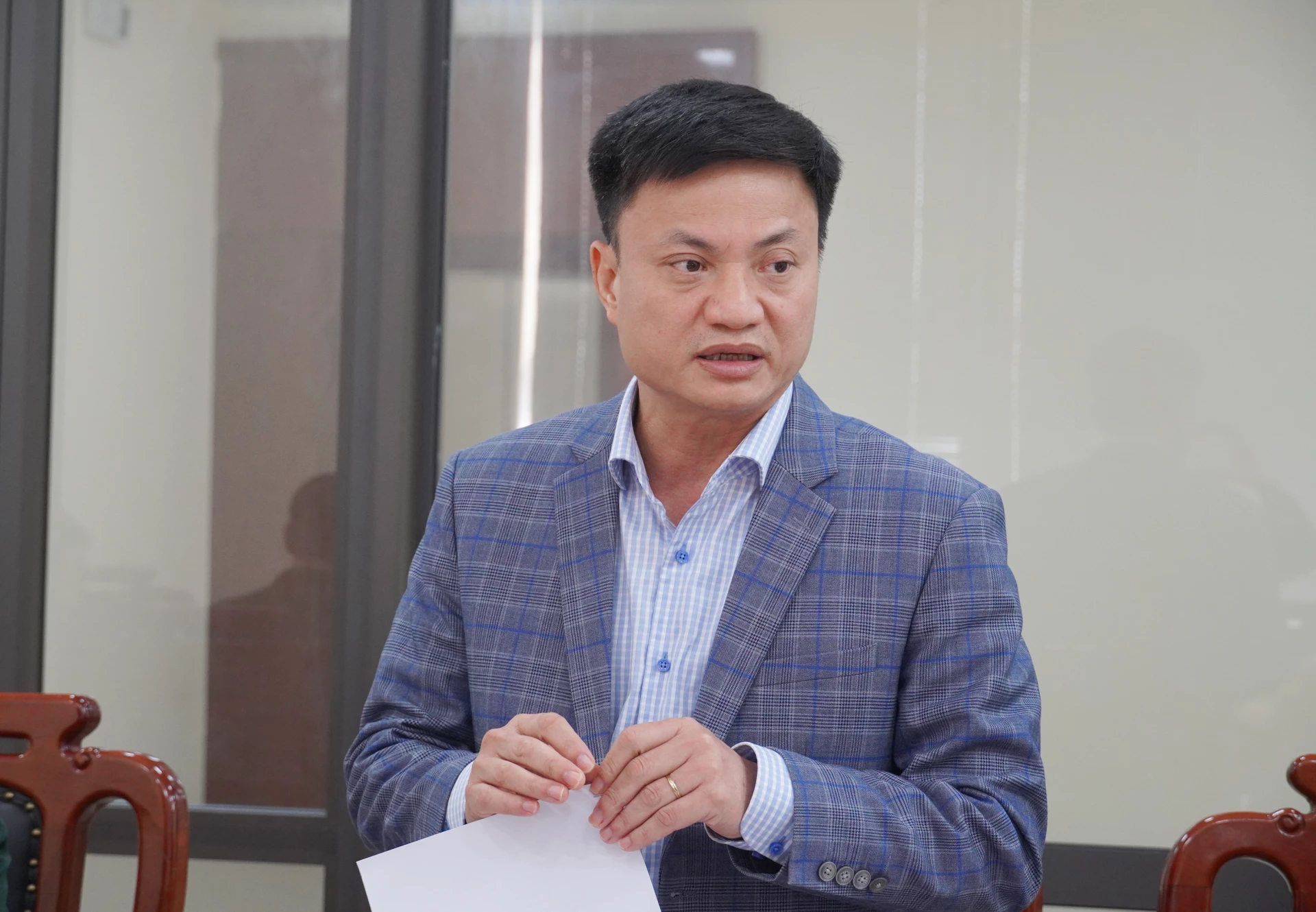  Các đại biểu tham dự buổi làm việc - Ảnh: X.P

