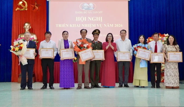 Xã Tân Mỹ triển khai công tác xây dựng Đảng, quốc phòng-an ninh năm 2026