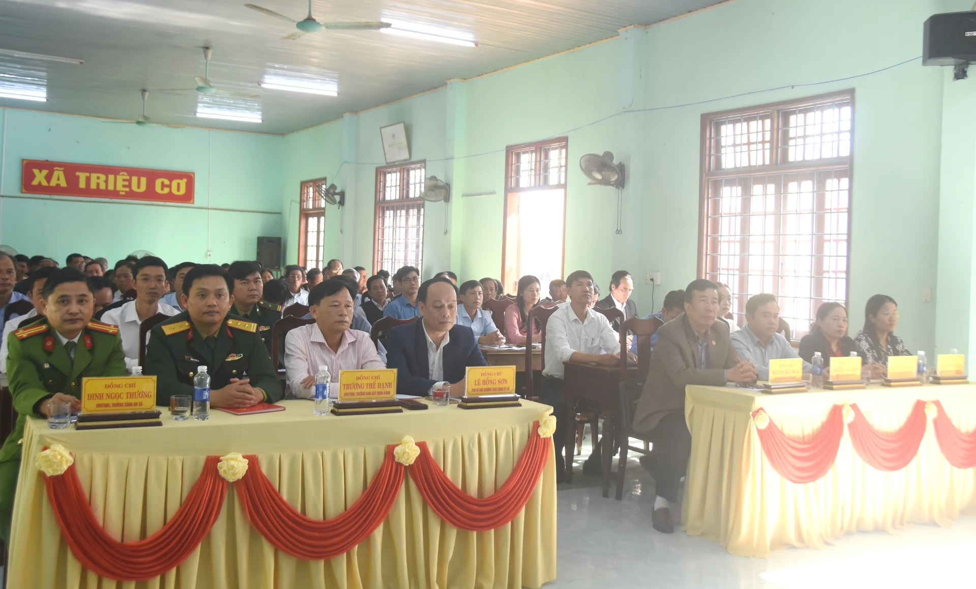 Xã Triệu Cơ tổ chức hội nghị triển khai kế hoạch phát triển kinh tế - xã hội và phát động phong trào thi đua năm 2026 - Ảnh: ĐV