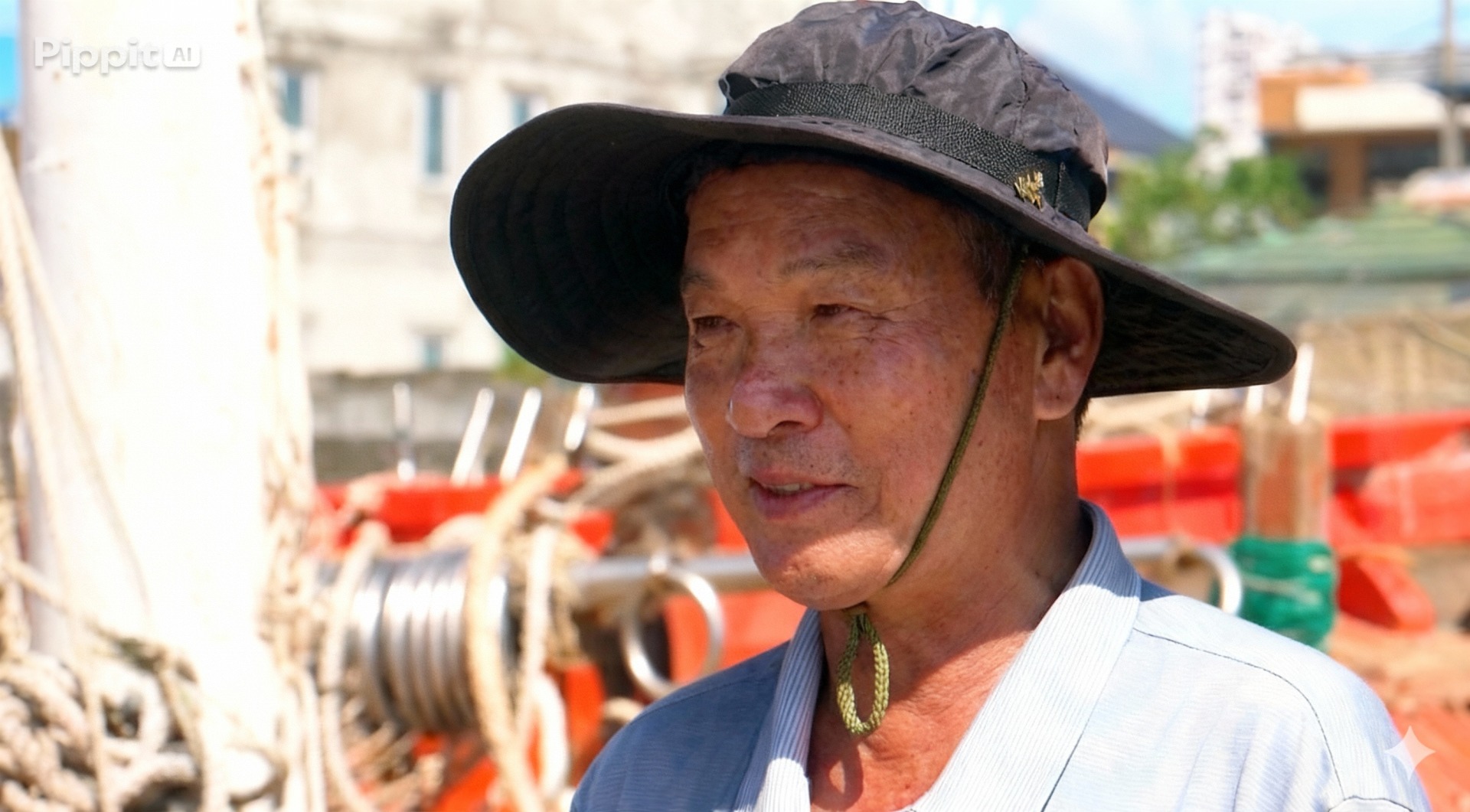 Ngư dân Hồ Văn Thu luôn vươn khơi bám biển để đánh bắt hải sản và tham gia bảo vệ chủ quyền biển đảo - Ảnh: Đ.V