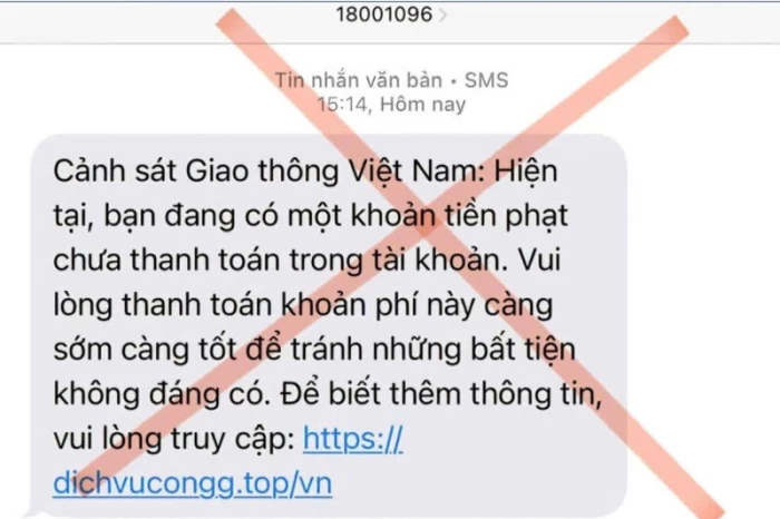 Lừa đảo thông báo lỗi vi phạm giao thông