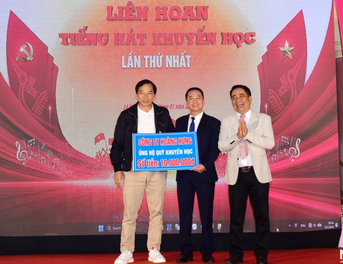 Xã Lệ Ninh vận động hơn 500 triệu đồng từ liên hoan 'Tiếng hát Khuyến học'