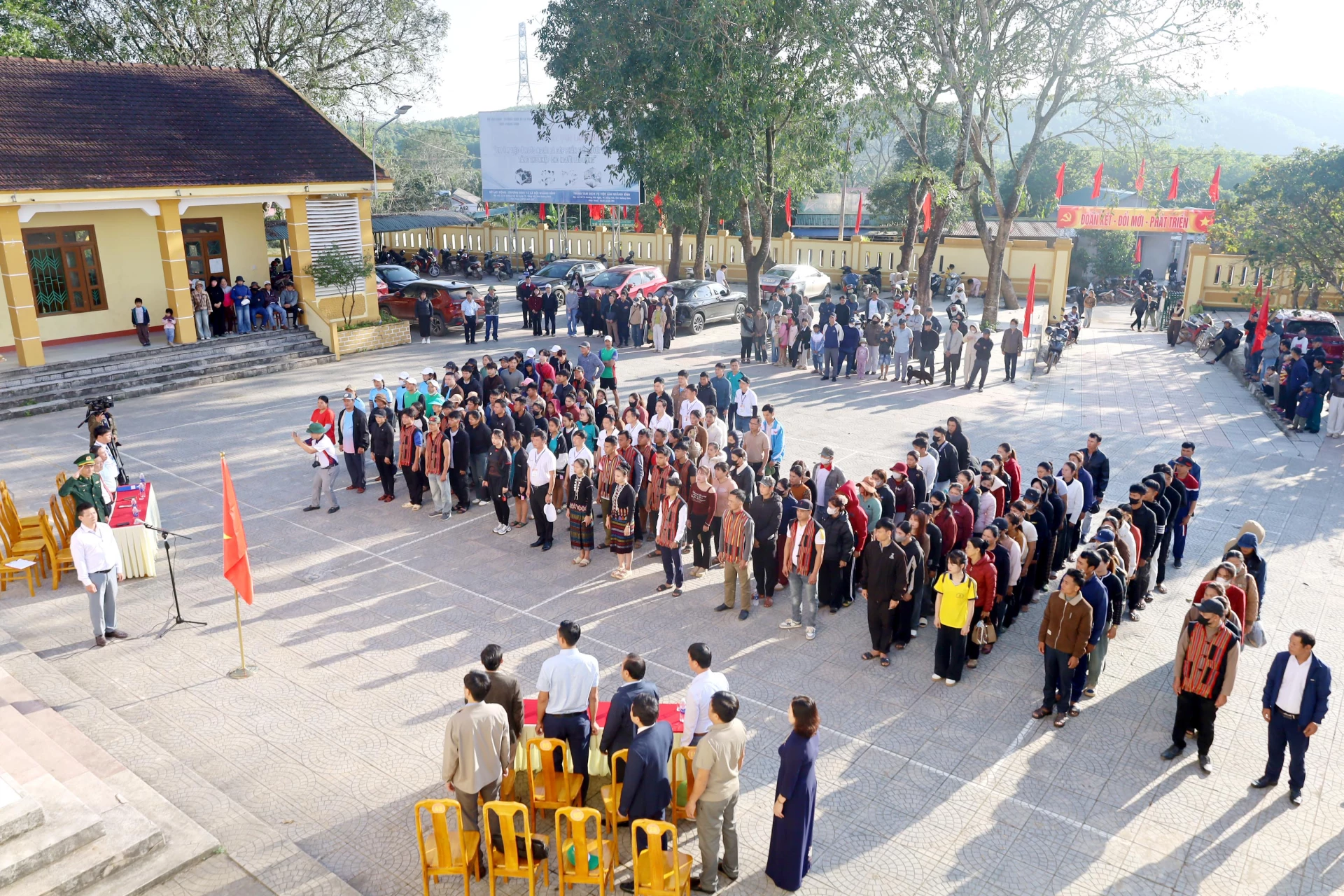 Quang cảnh chức Hội thi thể thao các dân tộc thiểu số xã Kim Ngân năm 2026.