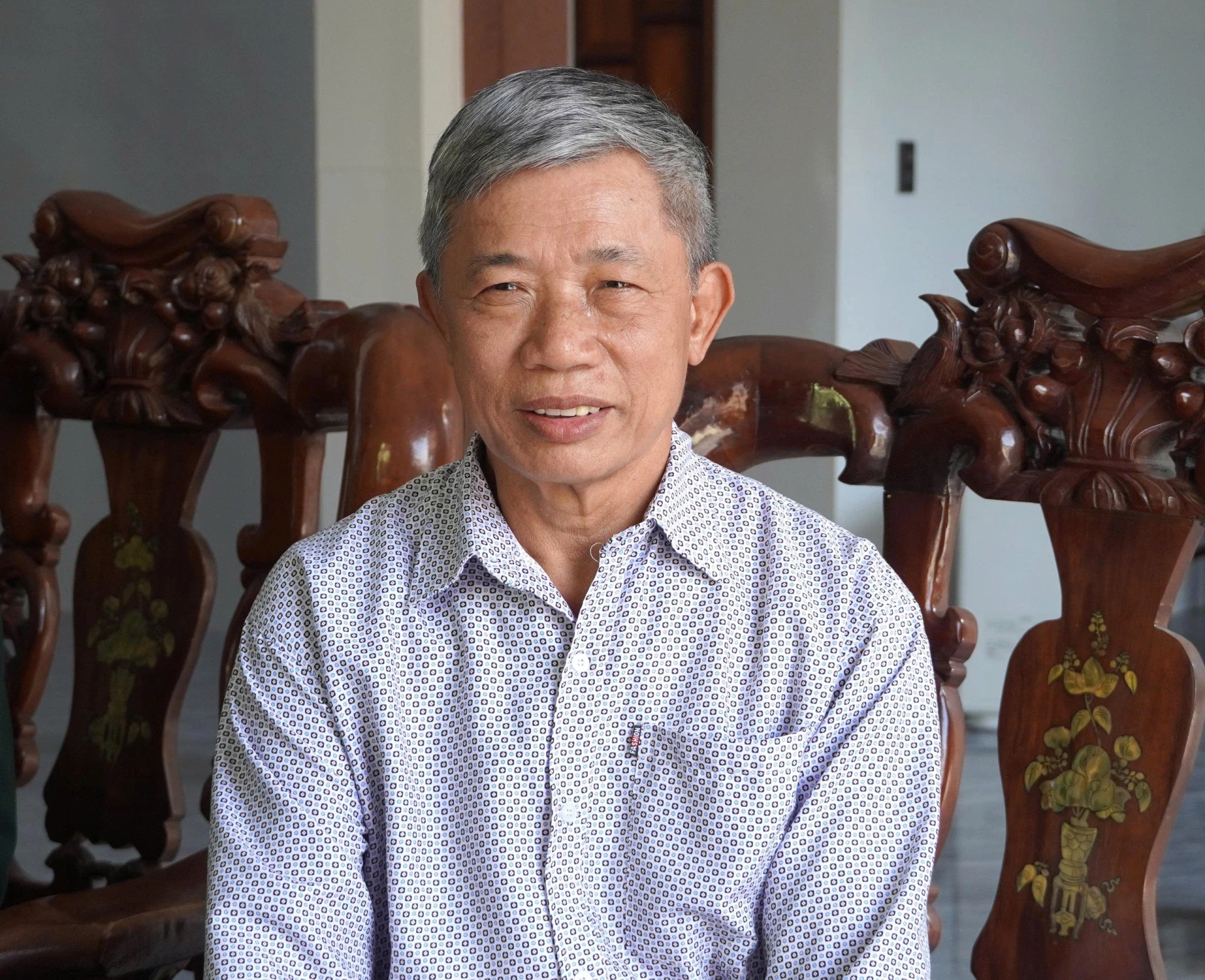 Ông Nguyễn Kế Huấn mong muốn đất nước ngày càng giàu mạnh - Ảnh: Q.N