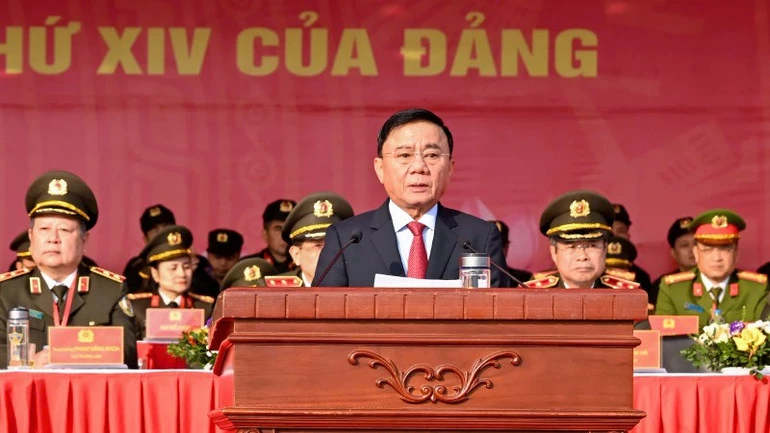 Đồng chí Trần Cẩm Tú phát biểu chỉ đạo.