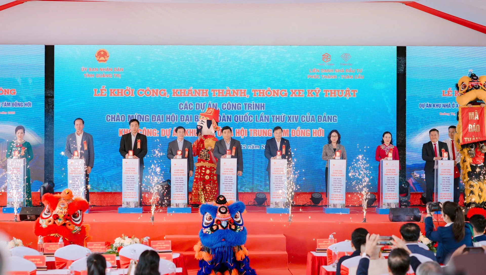 Dự án Nhà ở xã hội Trung tâm Đồng Hới do doanh nghiệp tư nhân triển khai, thể hiện vai trò của kinh tế tư nhân, một trong những động lực quan trọng của nền kinh tế theo tinh thần Đại hội XIV của Đảng - Ảnh: N.M