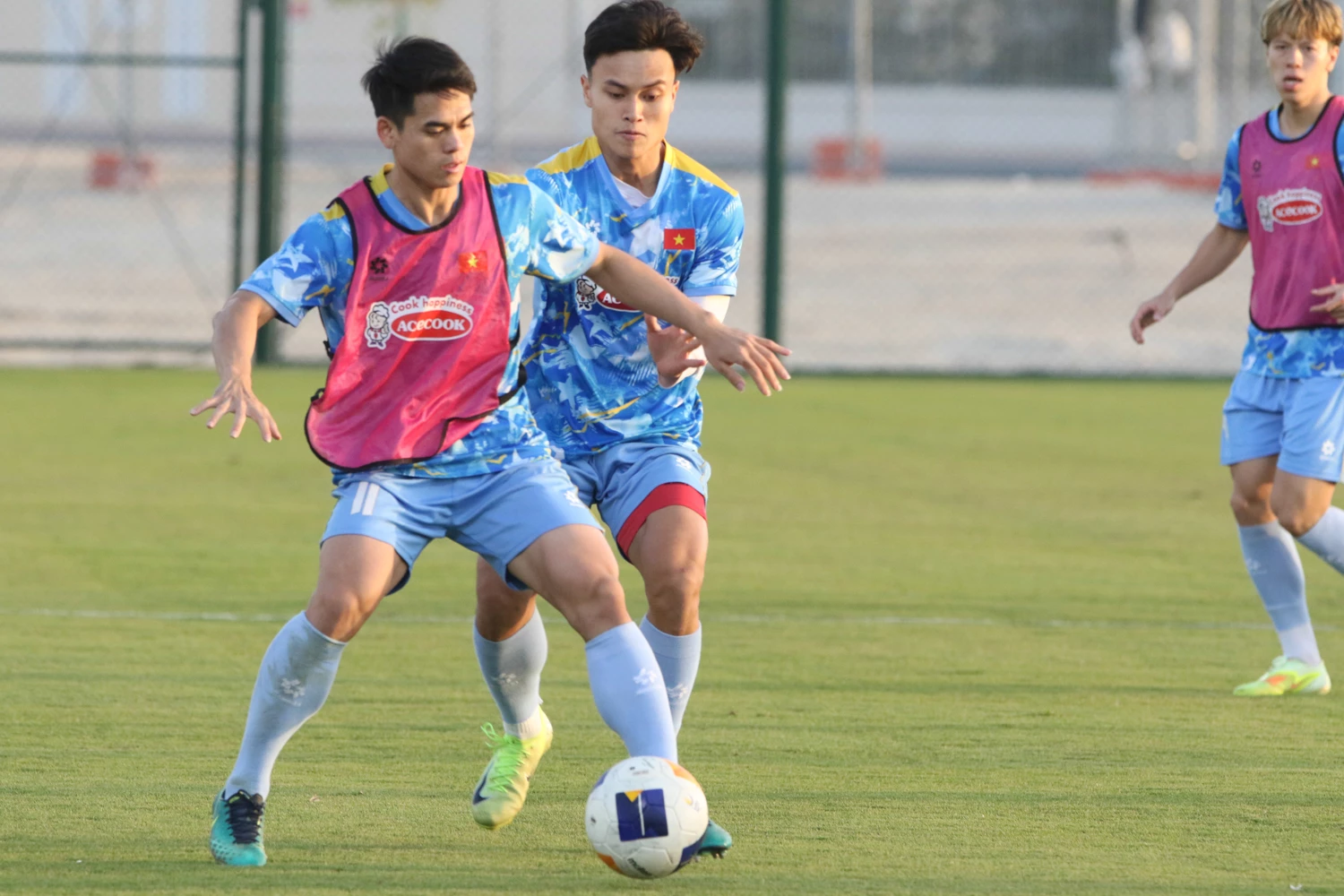 Khuất Văn Khang là cầu thủ nhiều kinh nghiệm nhất của U23 Việt Nam tại VCK U23 châu Á 2026.Ảnh: VFF