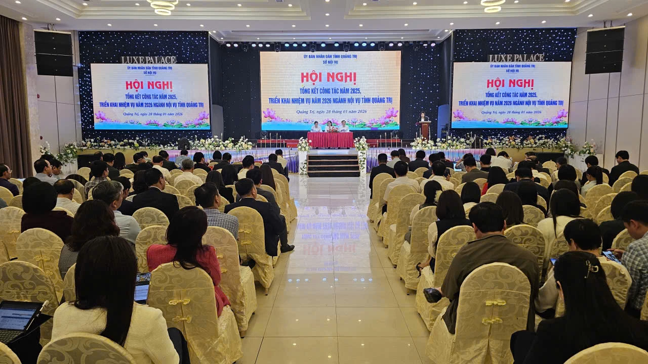 Sở Nội vụ tỉnh Quảng Trị tổng kết công tác năm 2025 và triển khai nhiệm vụ năm 2026 - Ảnh: Phan Khiêm