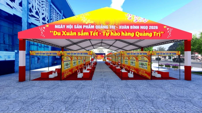 Ngày hội sản phẩm Quảng Trị - Xuân Bính Ngọ 2026 từ ngày 30/1 đến ngày 1/2/2026