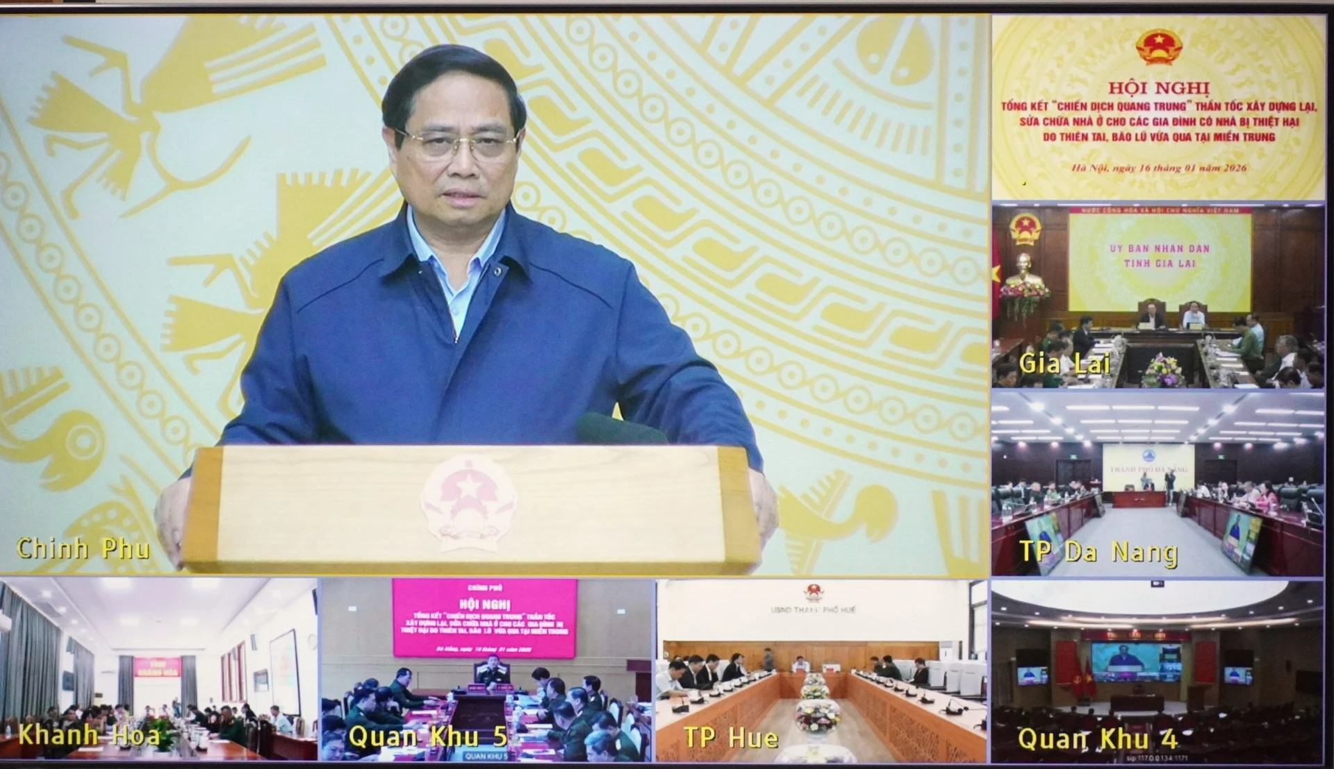 Thủ tướng Chính phủ Phạm Minh Chính kết luận hội nghị - Ảnh: QV