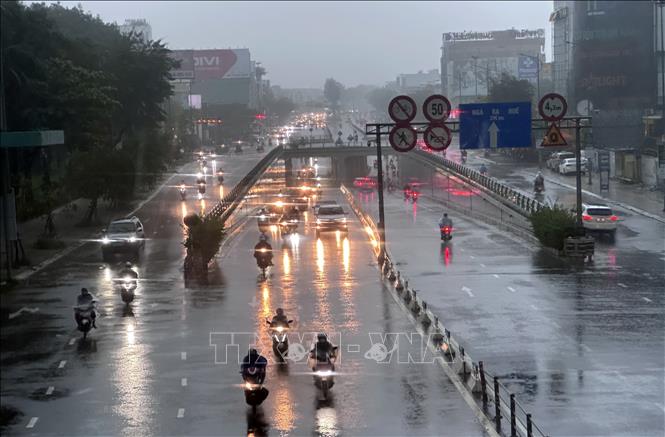 Mưa lớn diễn ra trên địa bàn TP. Đà Nẵng. Ảnh tư liệu: Trần Lê Lâm/TTXVN