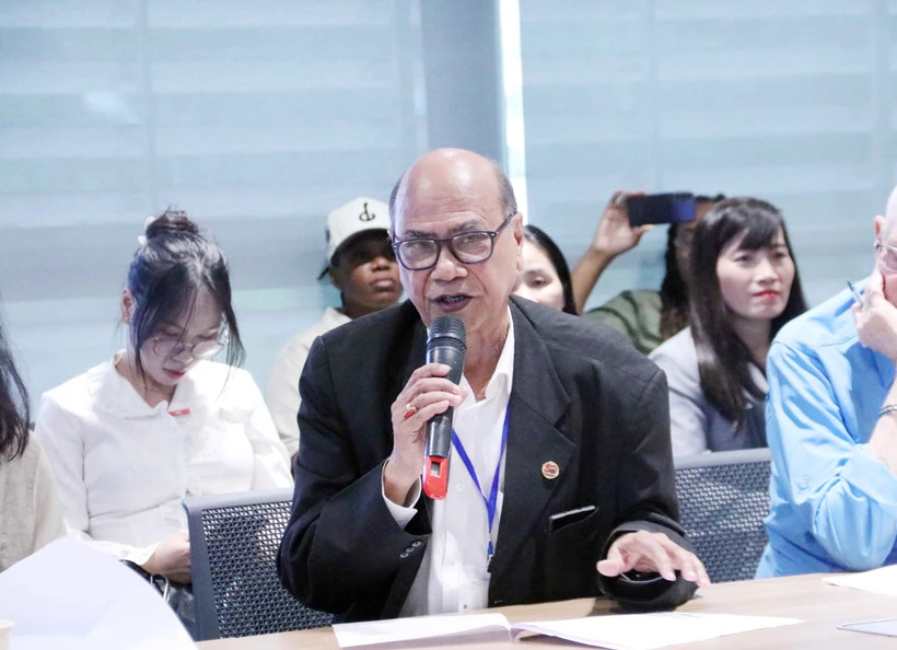 Ông Pallab Sengupta, Chủ tịch Hội đồng Hòa bình Thế giới. (Ảnh: Xuân Khu/TTXVN)