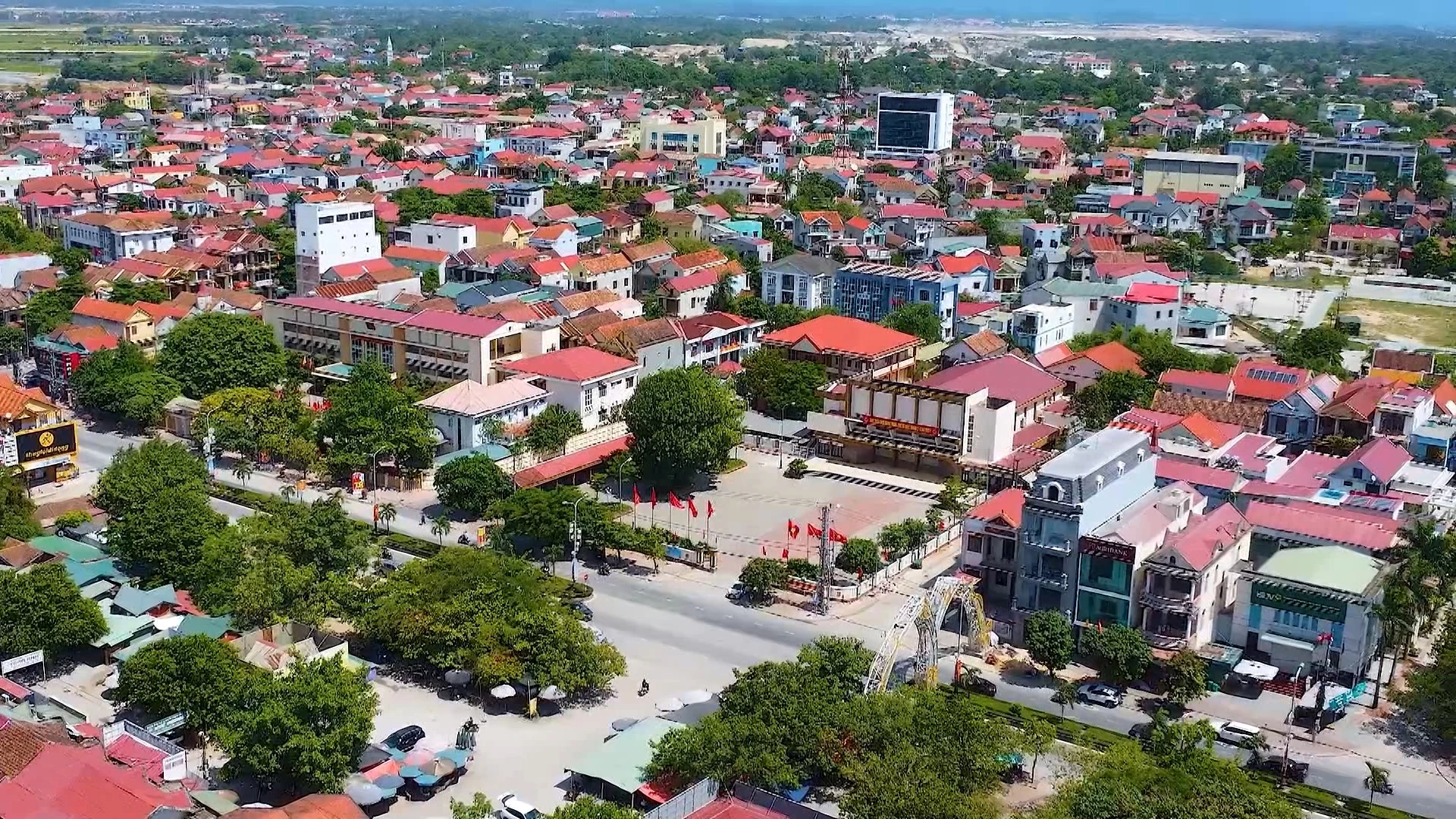 Toàn cảnh trung tâm phường Ba Đồn - Ảnh: N.L