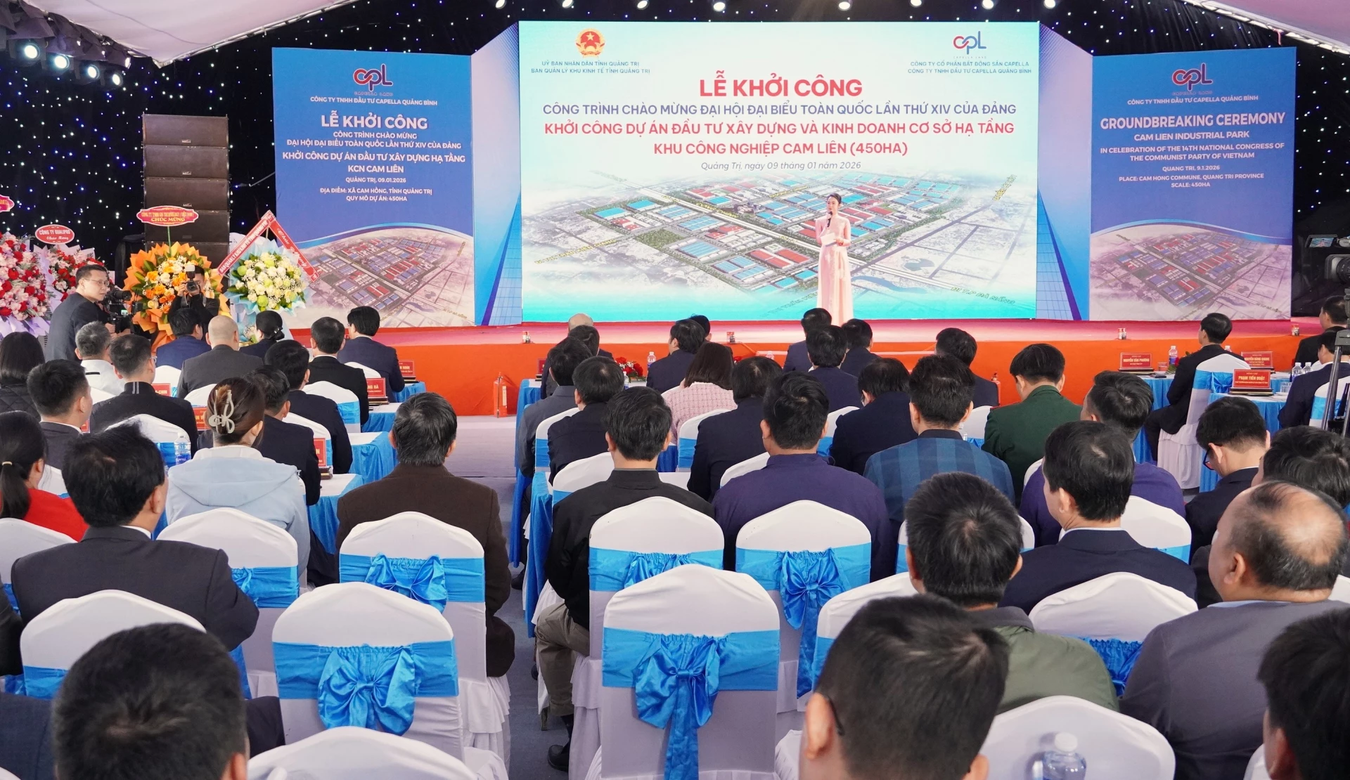 Quang cảnh lễ khởi công - Ảnh: QV