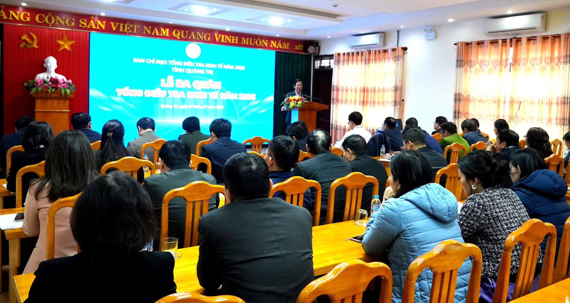 Quang cảnh lễ ra quân. Ảnh: H.Tr.