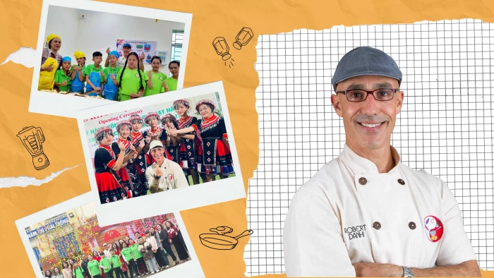 'Ông tây' giúp trẻ khiếm thính thắp sáng ước mơ trong căn bếp