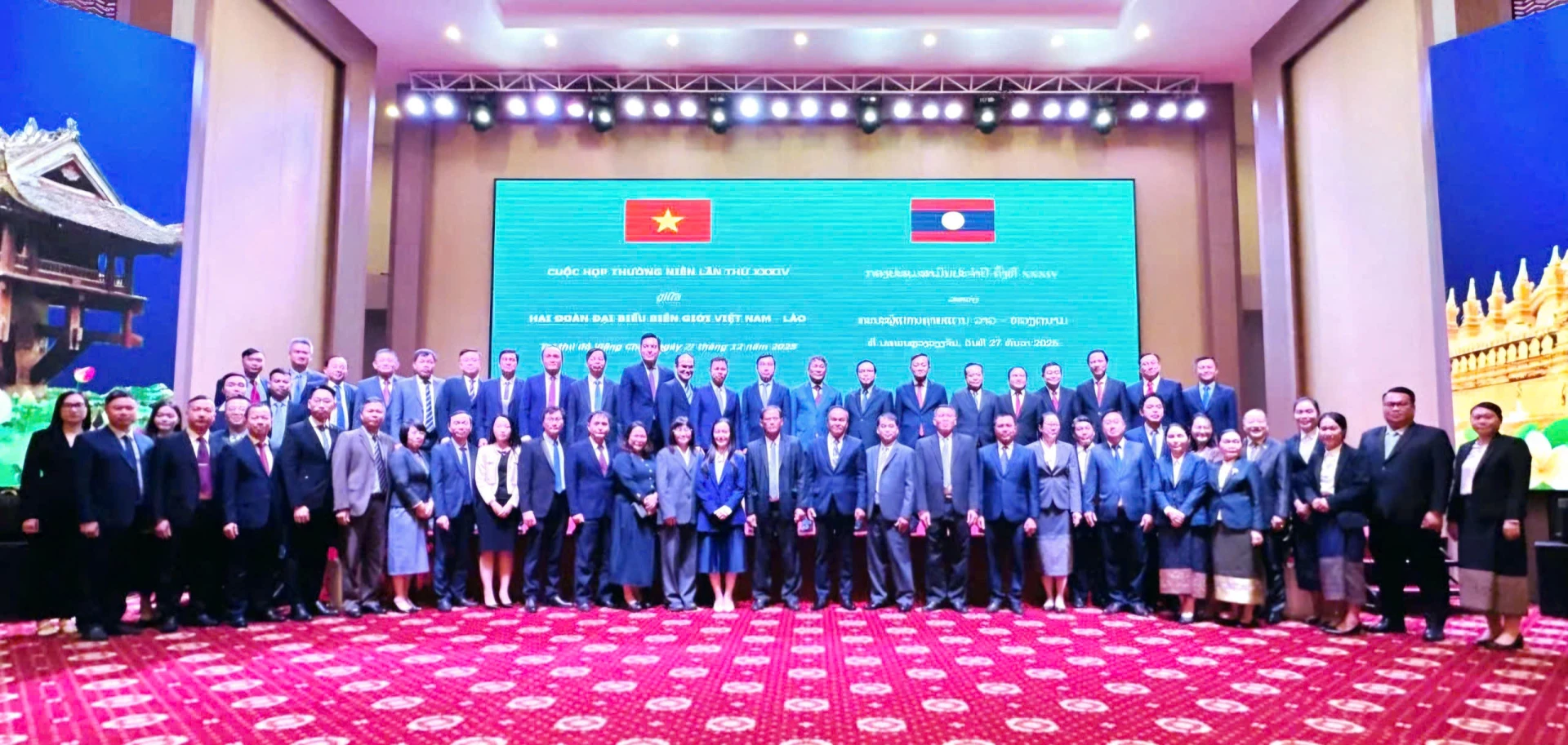 Lãnh đạo tỉnh Quảng Trị tham gia đoàn công tác dự cuộc họp thường niên lần thứ 34 giữa Đoàn đại biểu biên giới hai nước Việt Nam-Lào - Ảnh: T.T