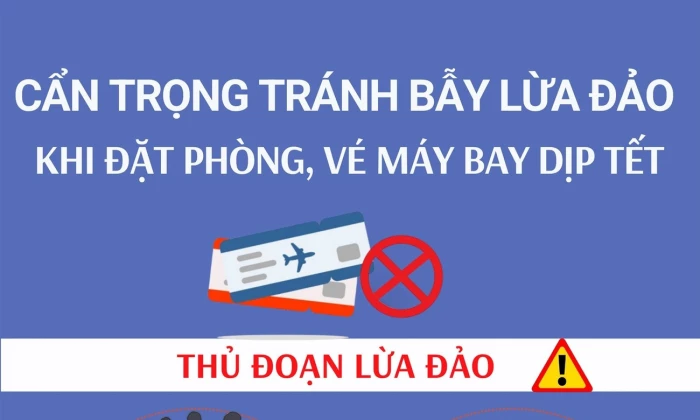 Cẩn trọng tránh bẫy lừa đảo khi đặt phòng, vé máy bay dịp Tết