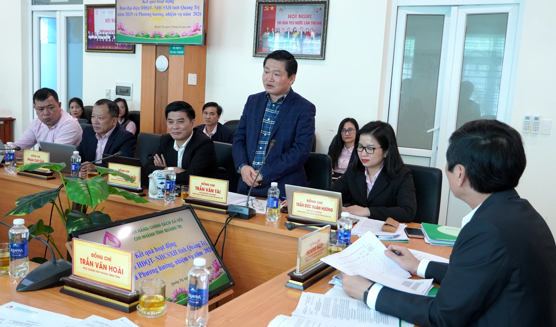 Ý kiến tham luận tại hội nghị. Ảnh: H.Tr.