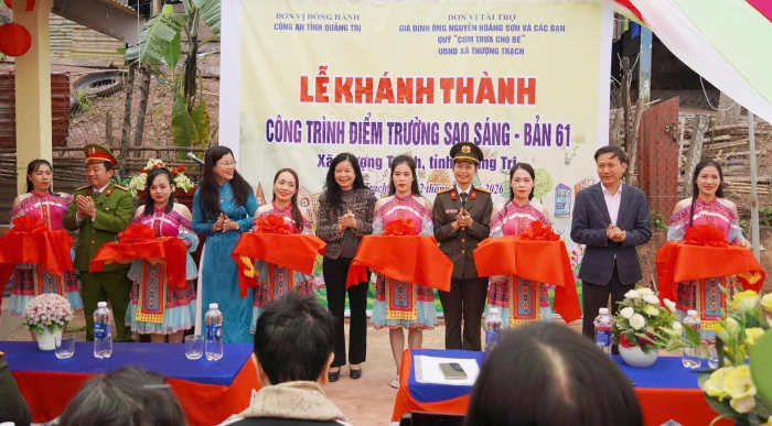 Khánh thành 2 điểm trường mầm non Sao Sáng tại xã Thượng Trạch