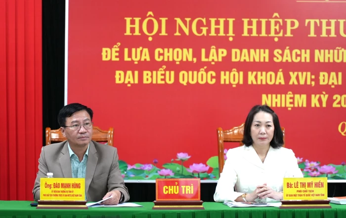 Hiệp thương thống nhất 118 người đủ tiêu chuẩn ứng cử đại biểu Quốc hội và đại biểu HĐND tỉnh