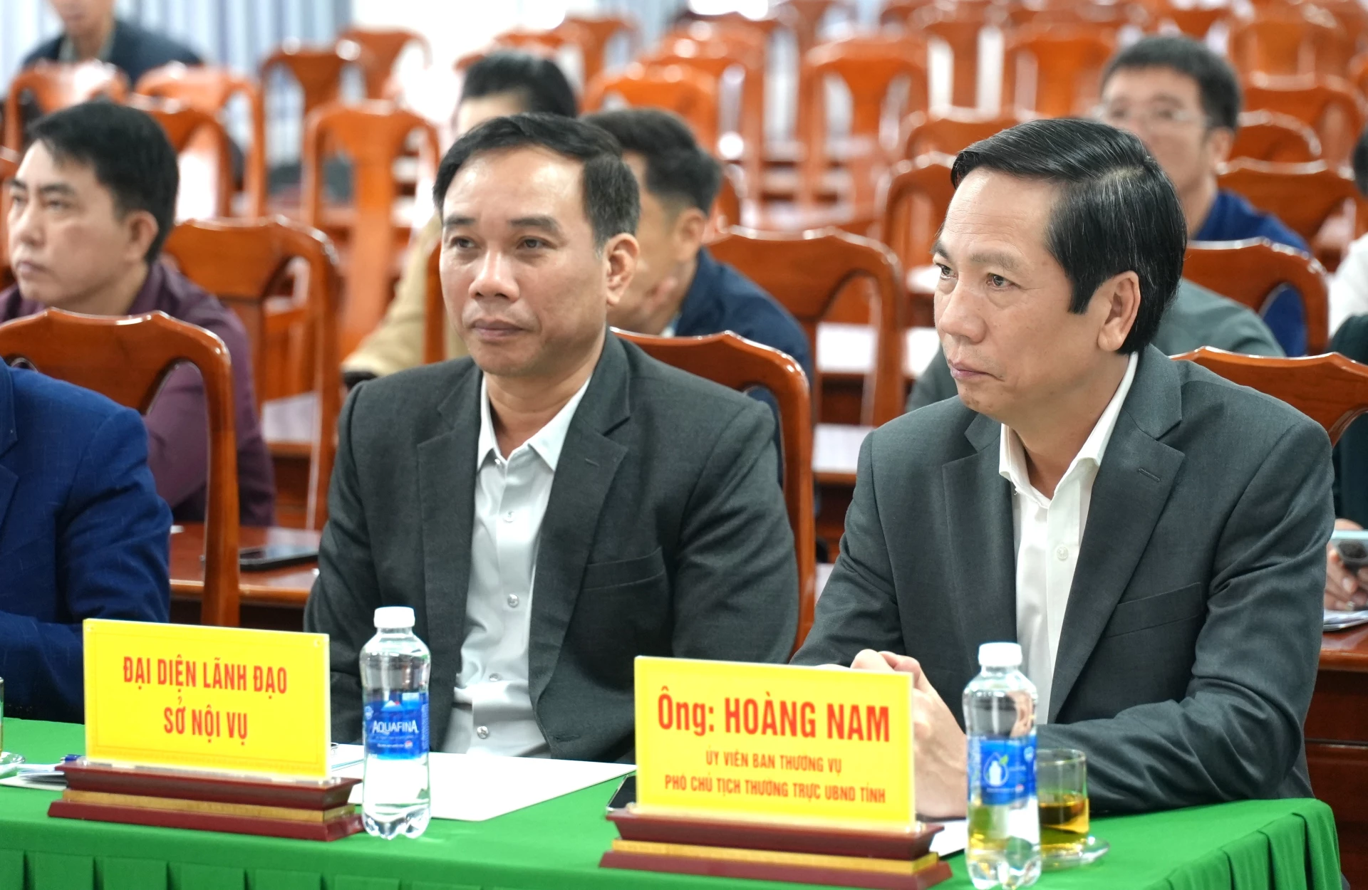 Đồng chí Hoàng Nam, Phó Chủ tịch Thường trực UBND tỉnh dự hội nghị - Ảnh: T.Đ