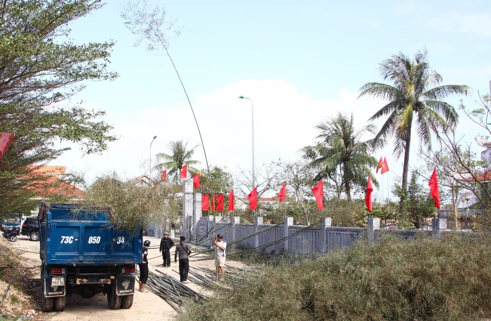 Nhộn nhịp chợ cây nêu ngày cận Tết