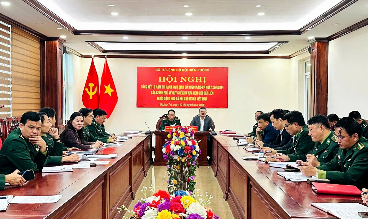 Quang cảnh hội nghị tại điểm cầu tỉnh Quảng Trị - Ảnh: H.N