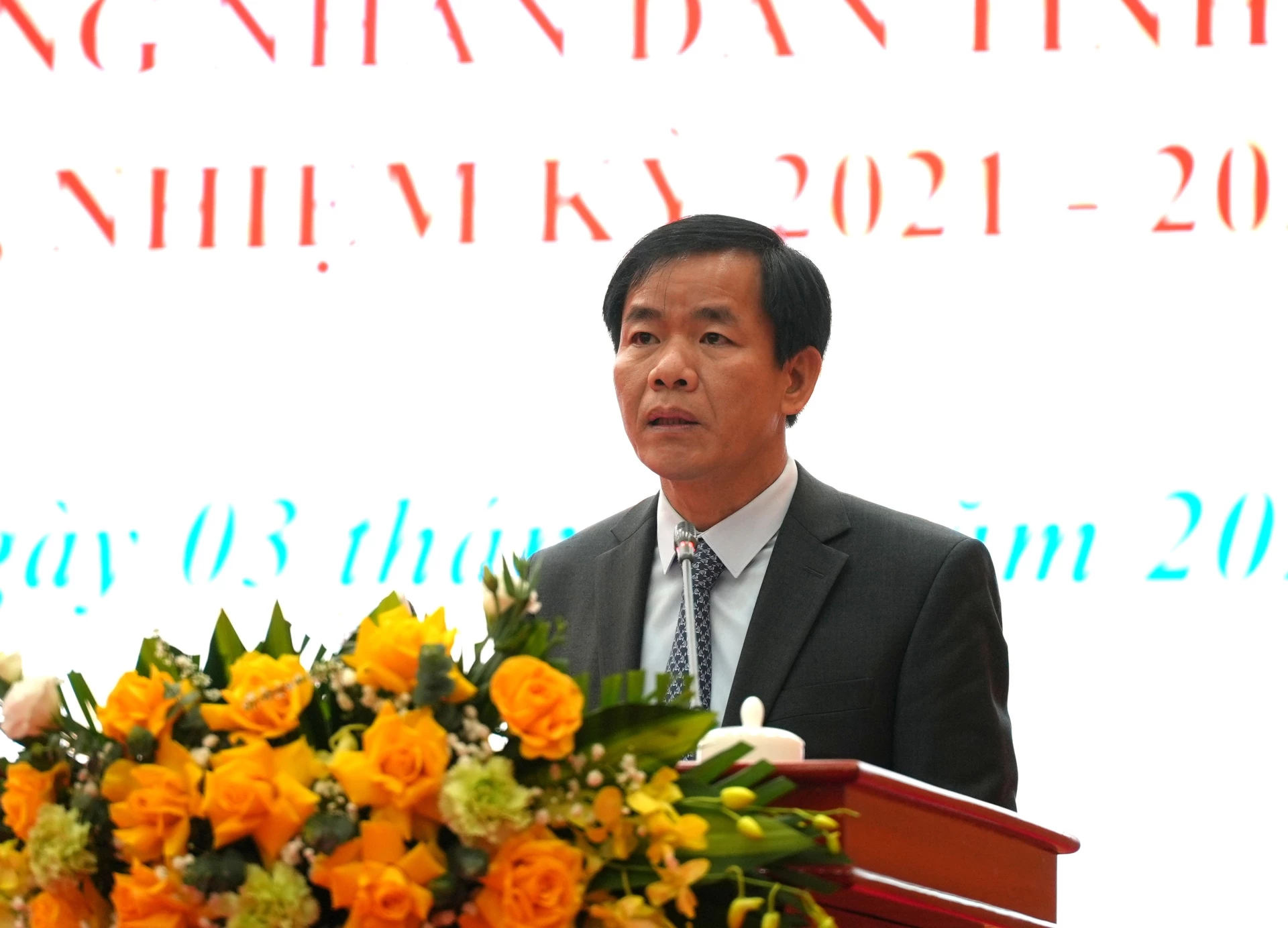 Đồng chí Nguyễn Văn Phương, Bí thư Tỉnh ủy phát biểu chỉ đạo tại hội nghị - Ảnh: T.Đ